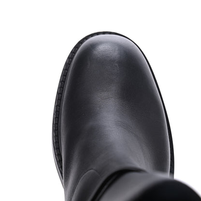 Christian Dior Calfskin Empreinte Ankle Boot 37 Black 12 of 19