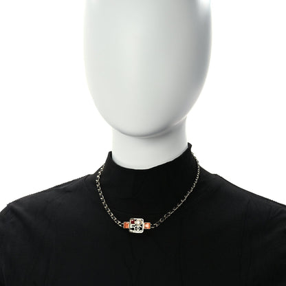 Chanel Calfskin Pearl Gripoix Chocker Necklace  Gold Multicolour 4 of 5