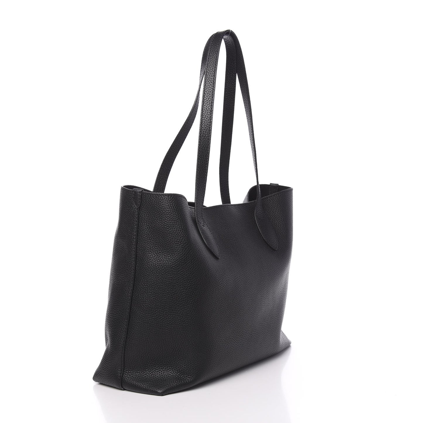 Grainy Calfskin Remington Tote Black