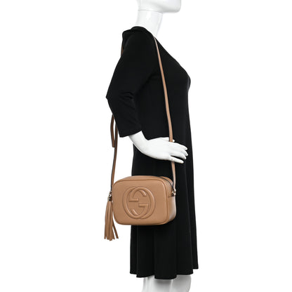 Gucci Pebbled Calfskin Small Soho Disco Bag Camelia 2 of 10