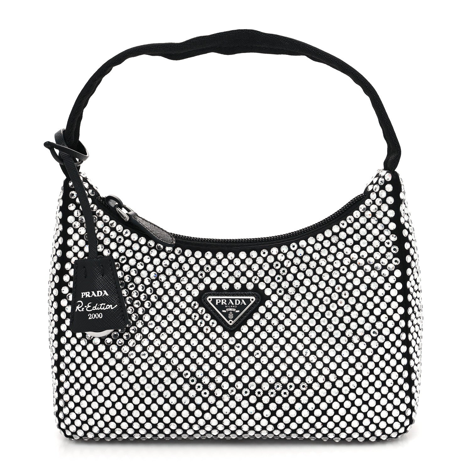 Prada Satin Crystal Mini Re-Edition 2000 Bag Cristal 1 of 10