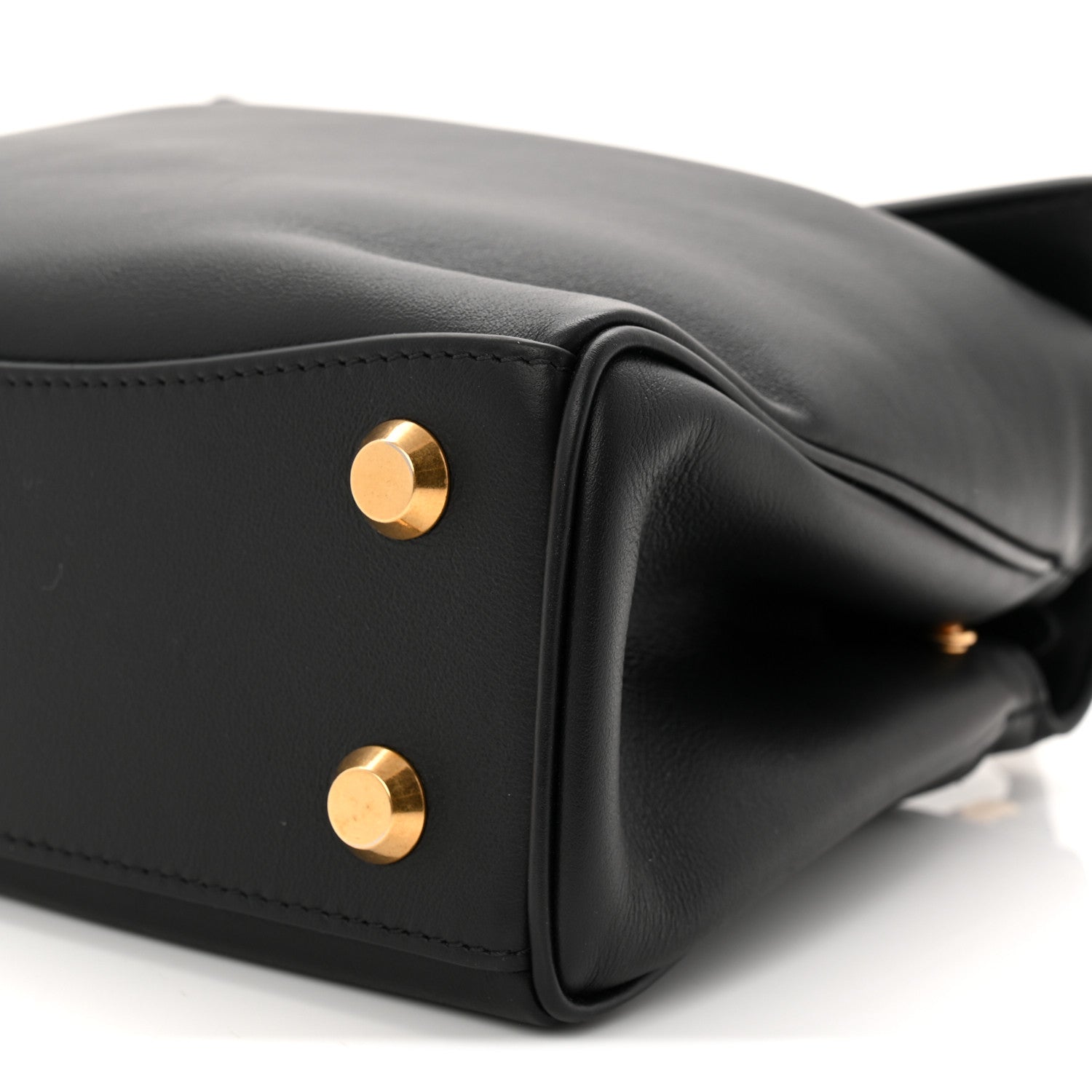 Balenciaga Natural Smooth Calfskin Mini Rodeo Top Handle Handbag Black 9 of 9