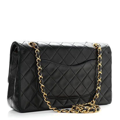 Chanel Lambskin Quilted Medium Double Flap Black 3 of 15