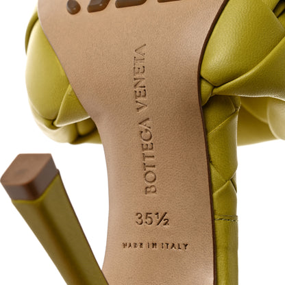 Bottega Veneta Nappa Maxi Intrecciato Lido 90mm Mule Sandals 35.5 Acid 7 of 9