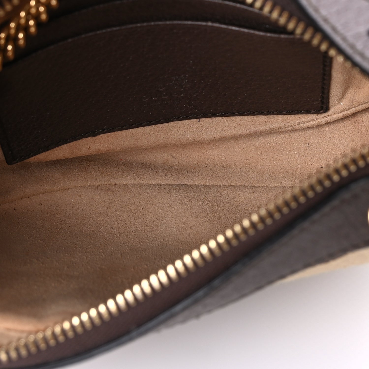 Gucci Monogram Jumbo GG Textured Dollar Calfskin Web Mini Ophidia Half Moon Hobo Camel Ebony New Acero 4 of 8