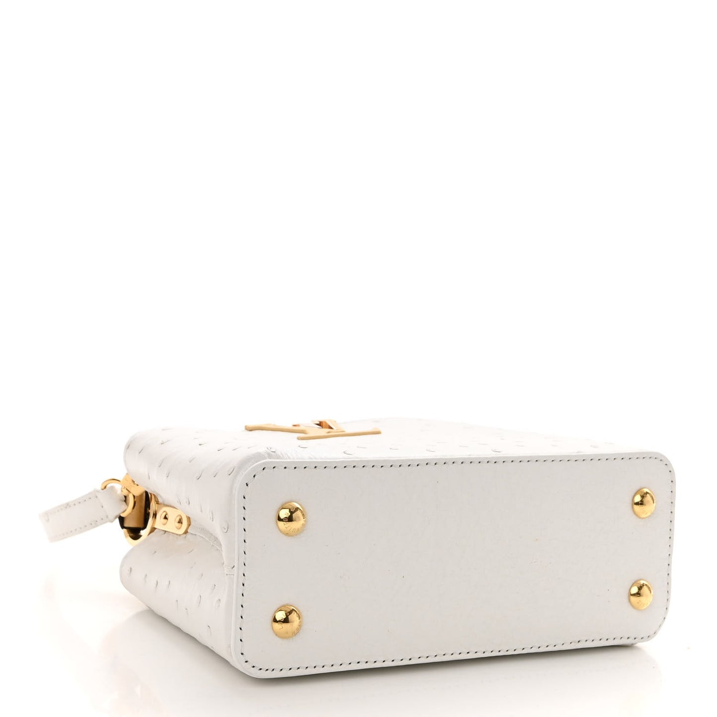 Ostrich Capucines Mini White