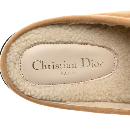 Christian Dior Suede Goatskin Boy Loafer Mule 38 Chestnut 6 of 8