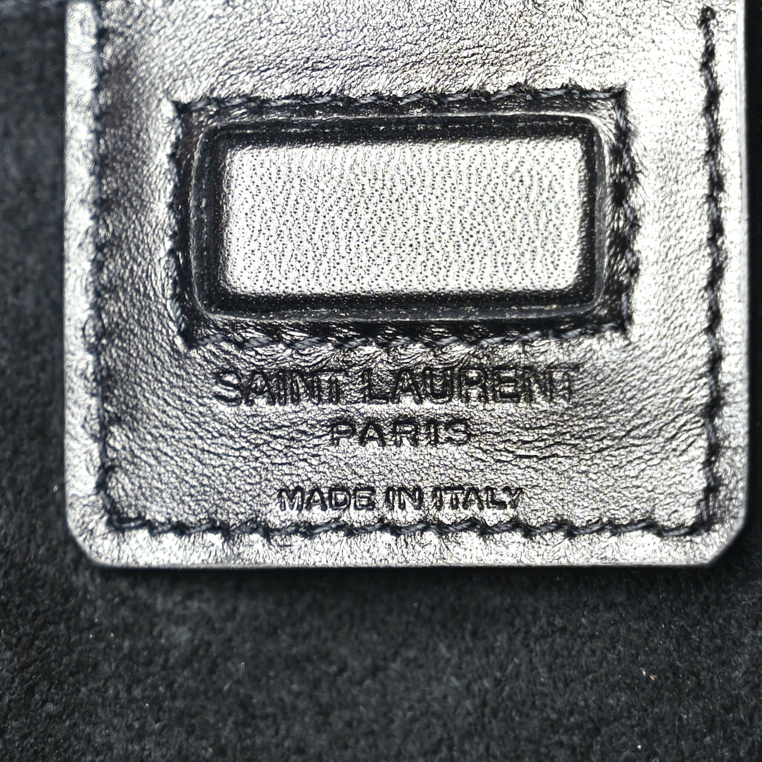 Saint Laurent Calfskin Monogram Deli Paper Bag Vintage Black 5 of 8