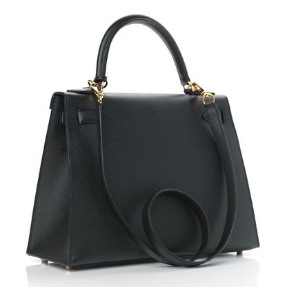 Hermes Epsom Kelly Sellier 28 Black 3 of 14