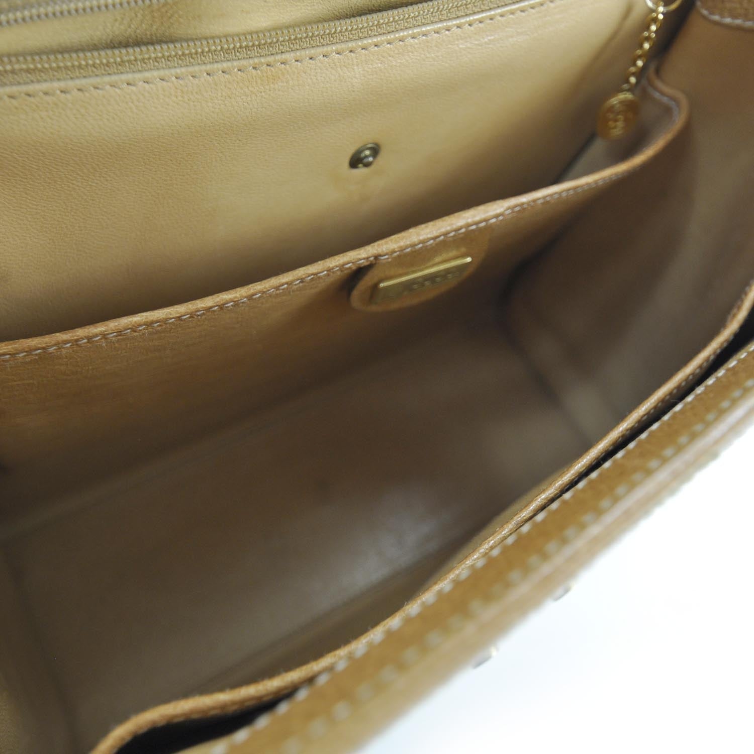 Gucci Canvas Leather Kelly Bag 7 of 9