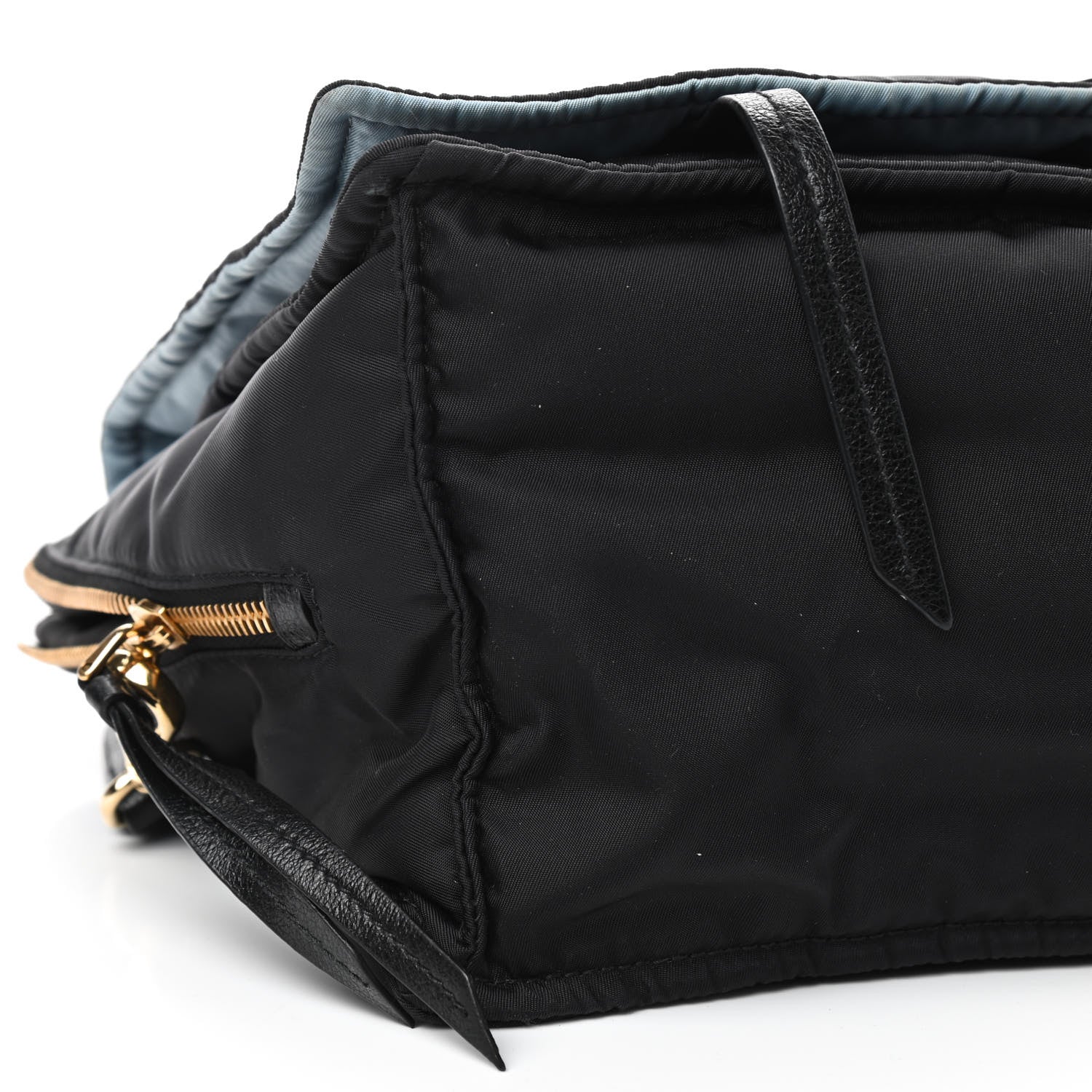 Prada Tessuto Nylon Etiquette Flap Black Soleil 6 of 12