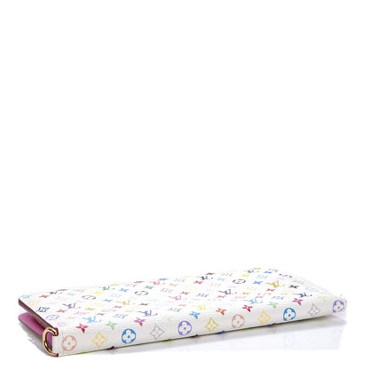 Louis Vuitton Monogram Multicolor Insolite Wallet White Litchi 4 of 7