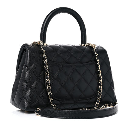 Chanel Caviar Quilted Mini Coco Handle Flap Black 3 of 14