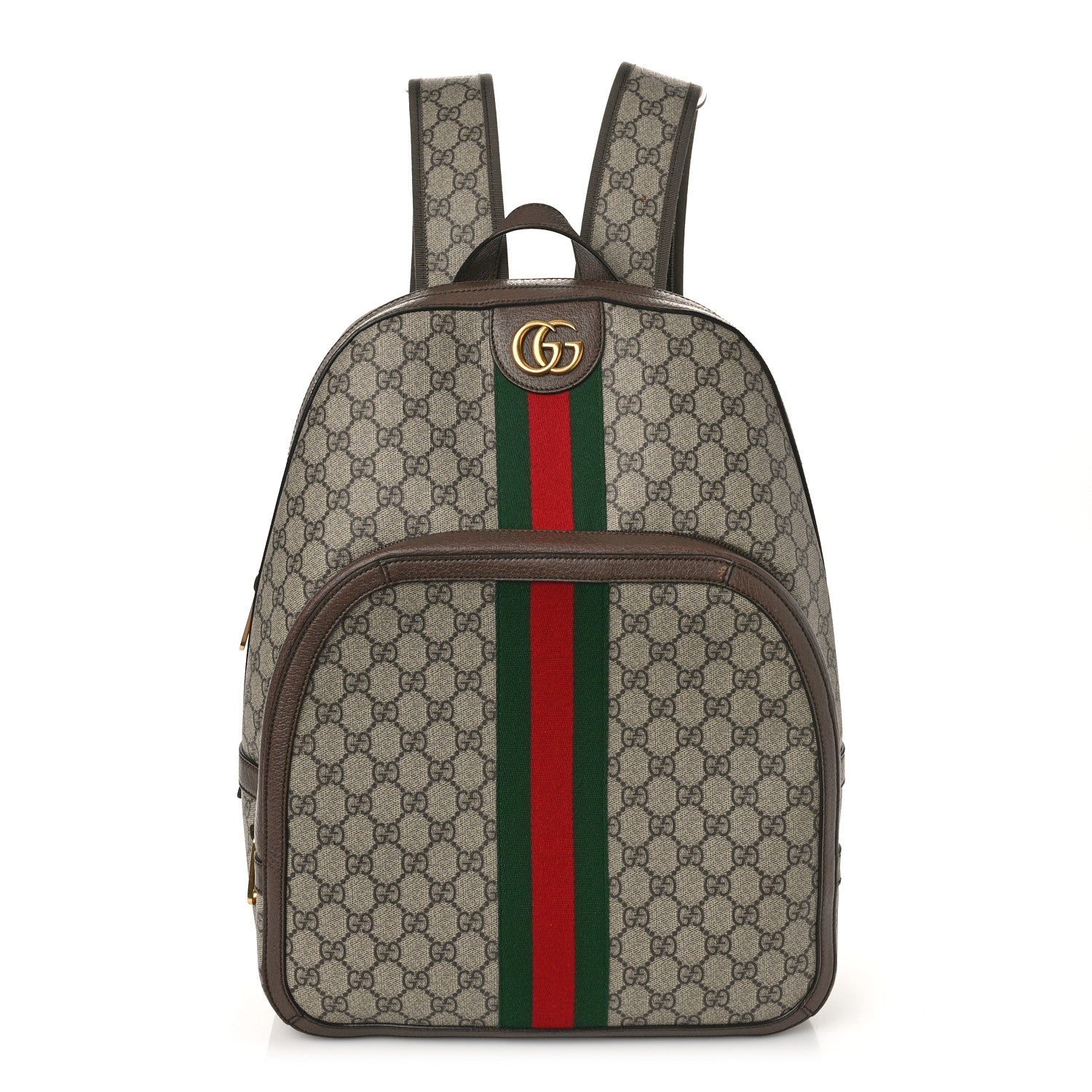 Gucci GG Supreme Monogram Medium Ophidia Day Backpack Brown 1 of 10