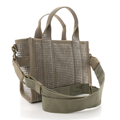 Marc Jacobs Crystal Canvas Small The Tote Bag Slate Green 3 of 12