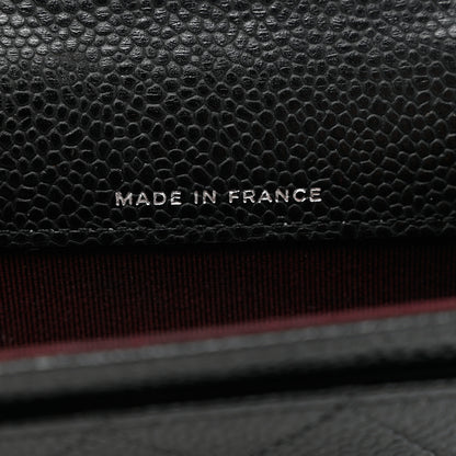 Chanel Caviar Quilted Flap Card Holder Wallet Black 6 of 8