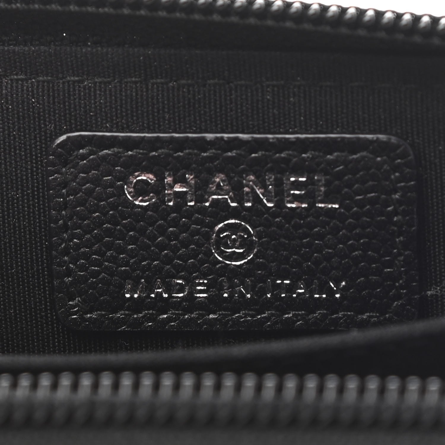 Chanel Caviar Quilted Boy Zip Around Coin Purse Wallet So Black 6 of 11