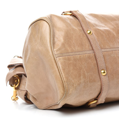Miu Miu Vitello Lux Medium Bow Bag Cammeo 10 of 13