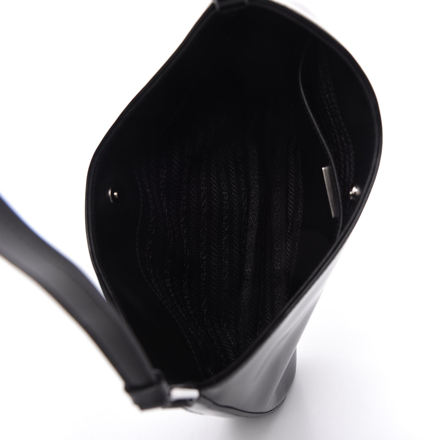 Prada Spazzolato Cleo Shoulder Bag Black 5 of 11