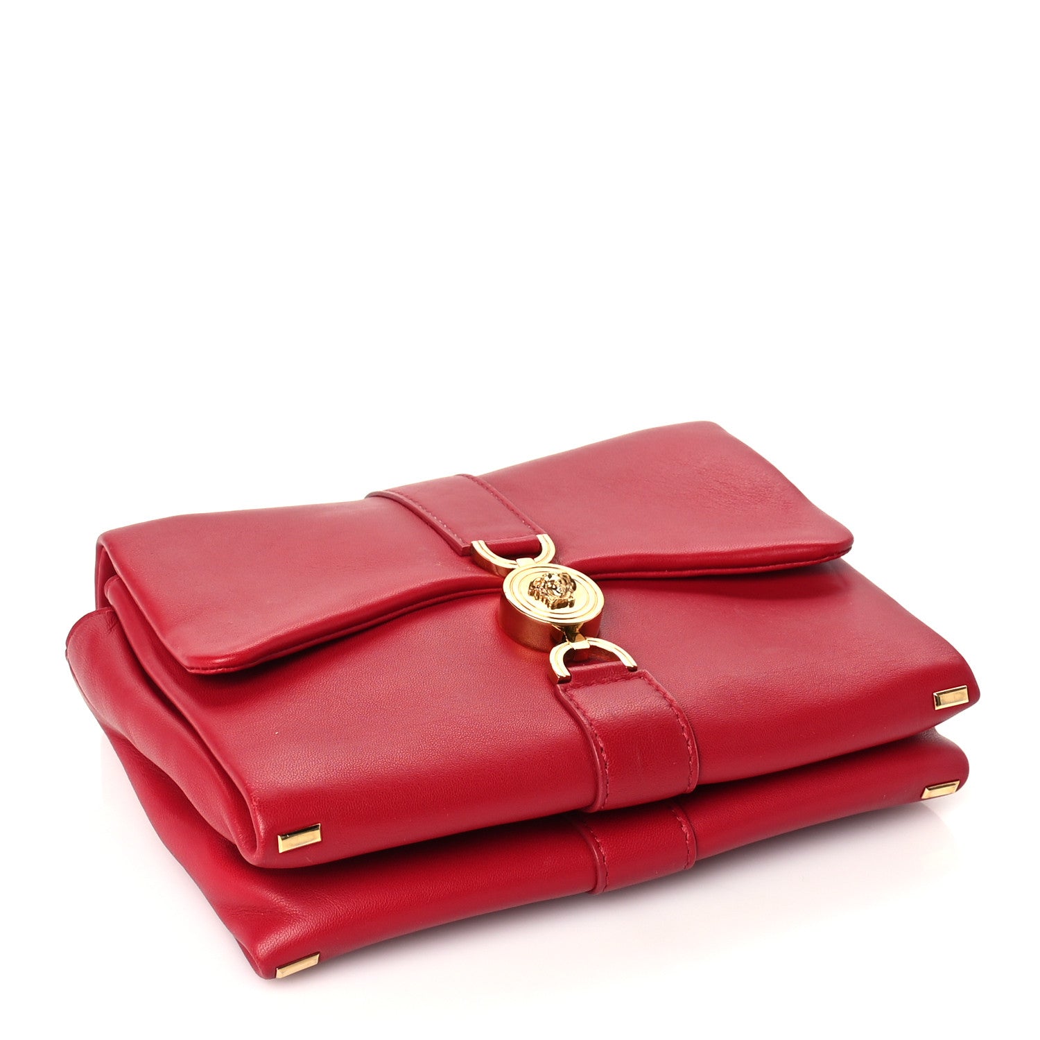 Versace Lambskin Kleio Shoulder Bag Lipstick Red 3 of 8