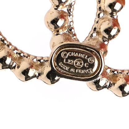 Chanel Metal Bead CC Earrings Gold 4 of 4