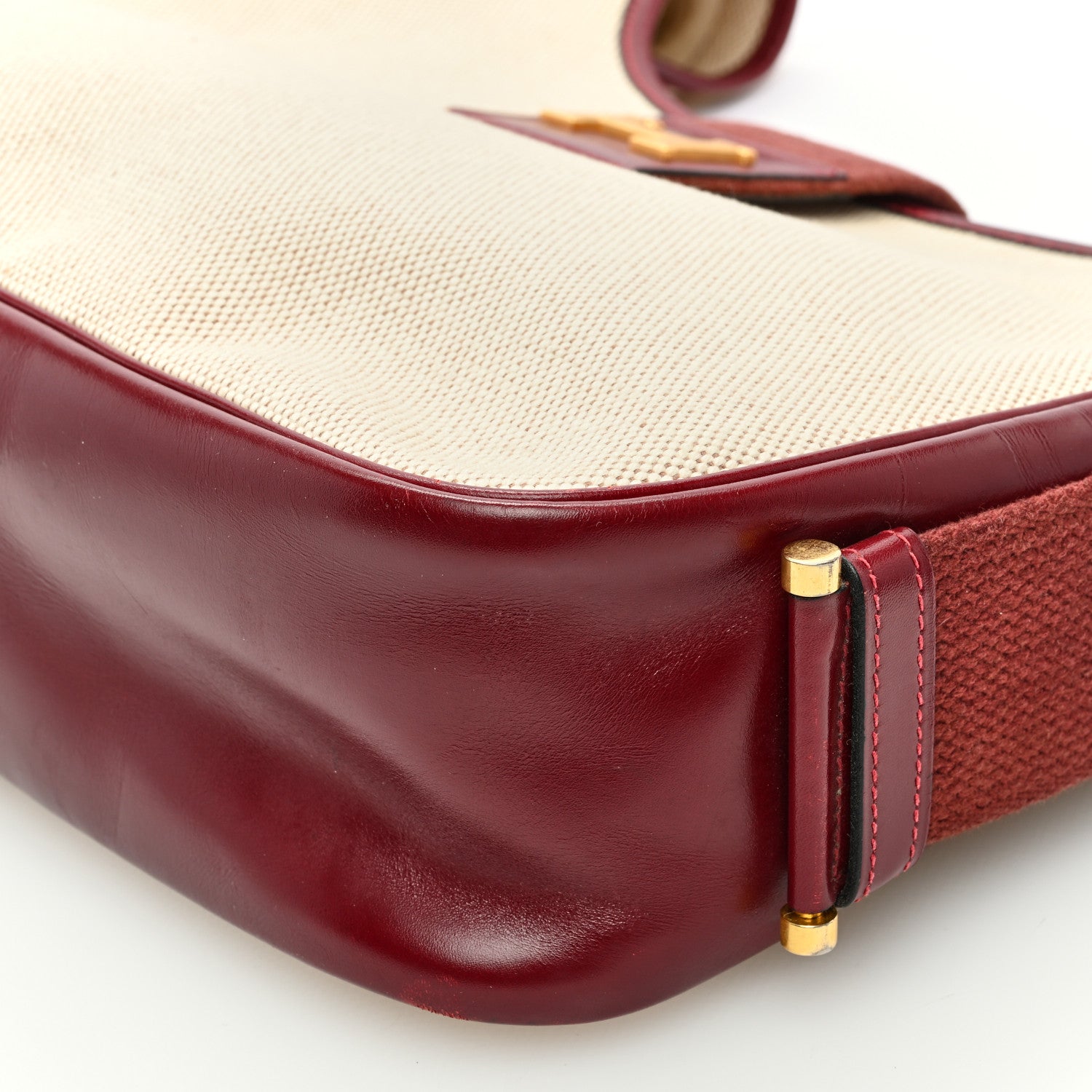 Hermes Toile Sako 32 Natural Rouge H 9 of 10