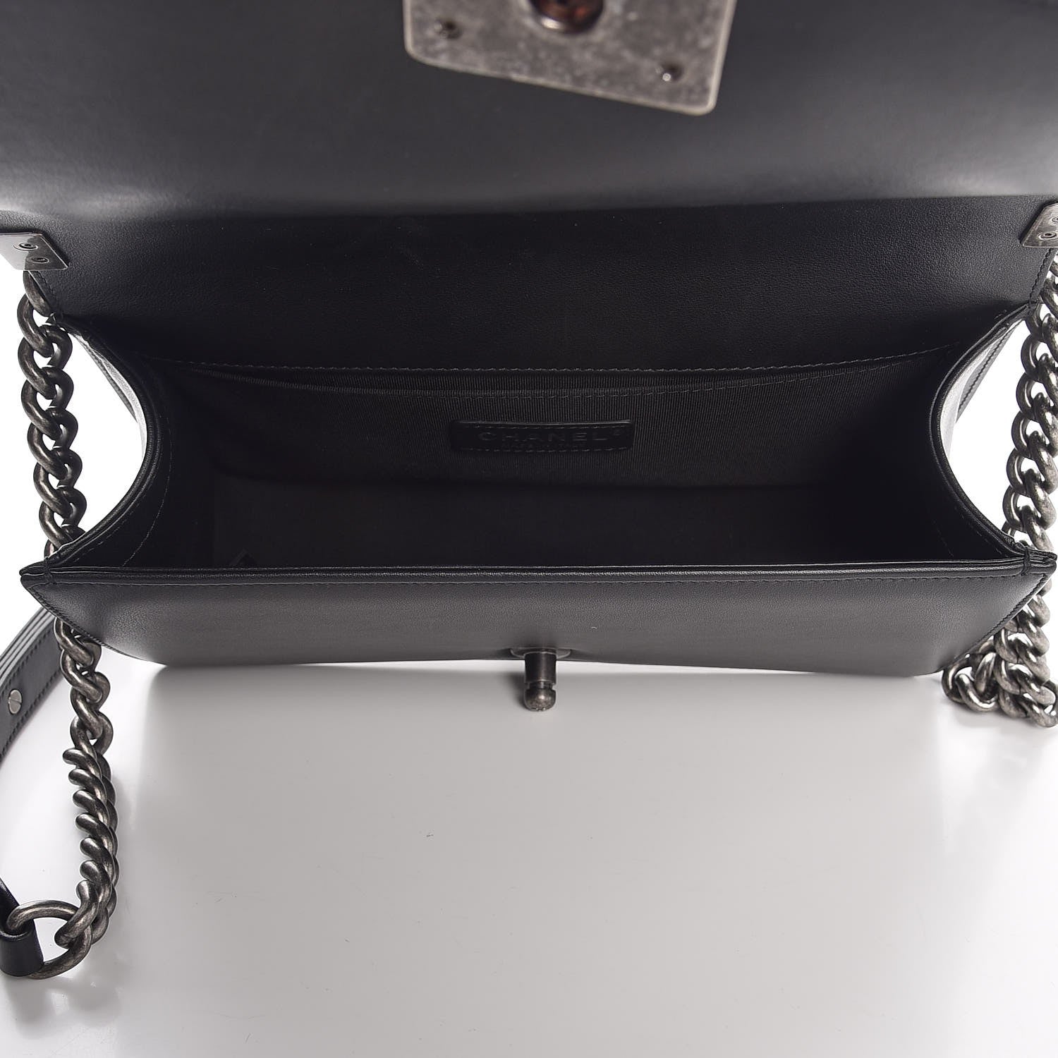 Chanel Calfskin Quilted Medium Boy Flap Black 5 of 8