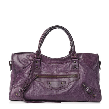 Balenciaga Agneau Classic Hardware Part Time Raisin 1 of 15