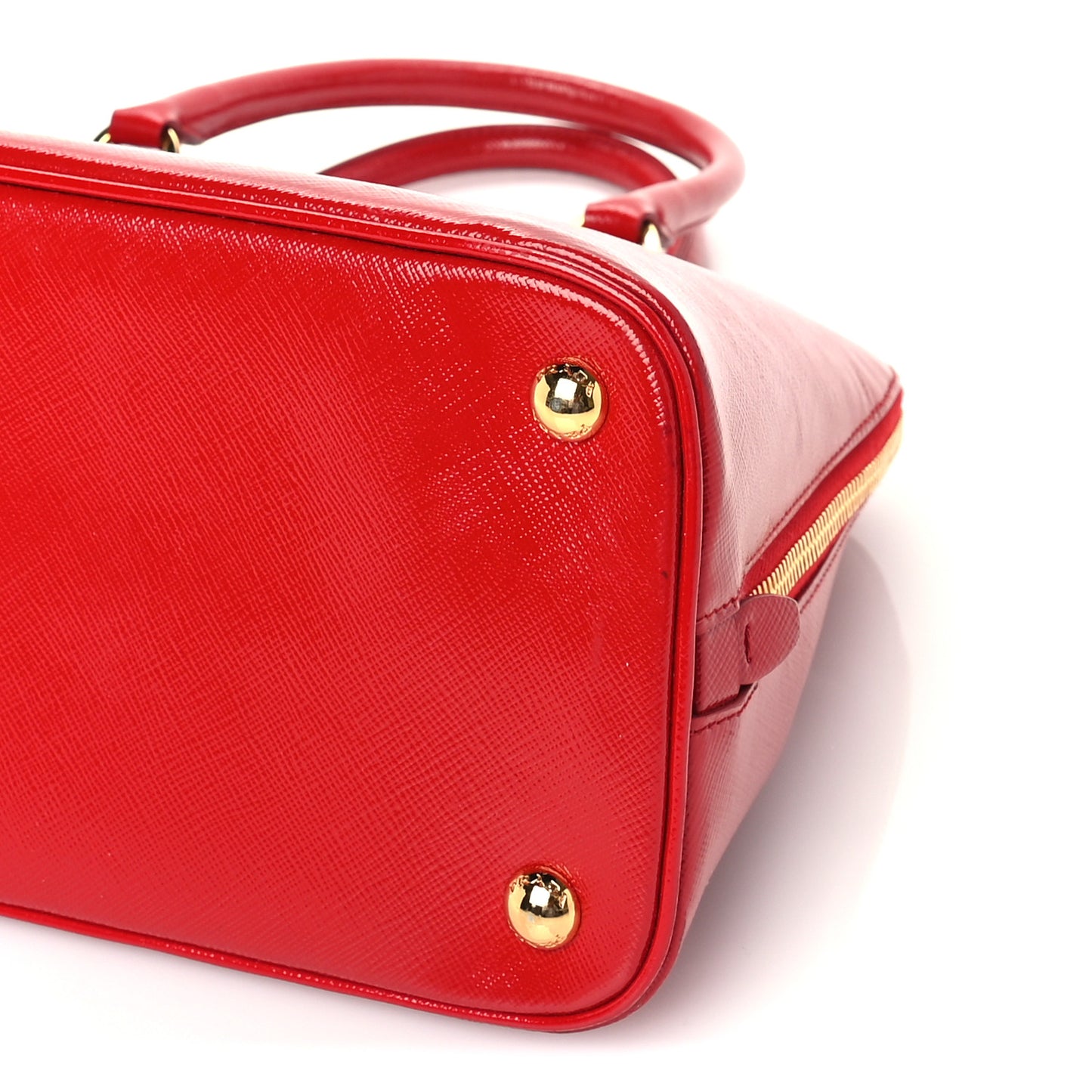 Saffiano Vernice Medium Promenade Tote  Rosso