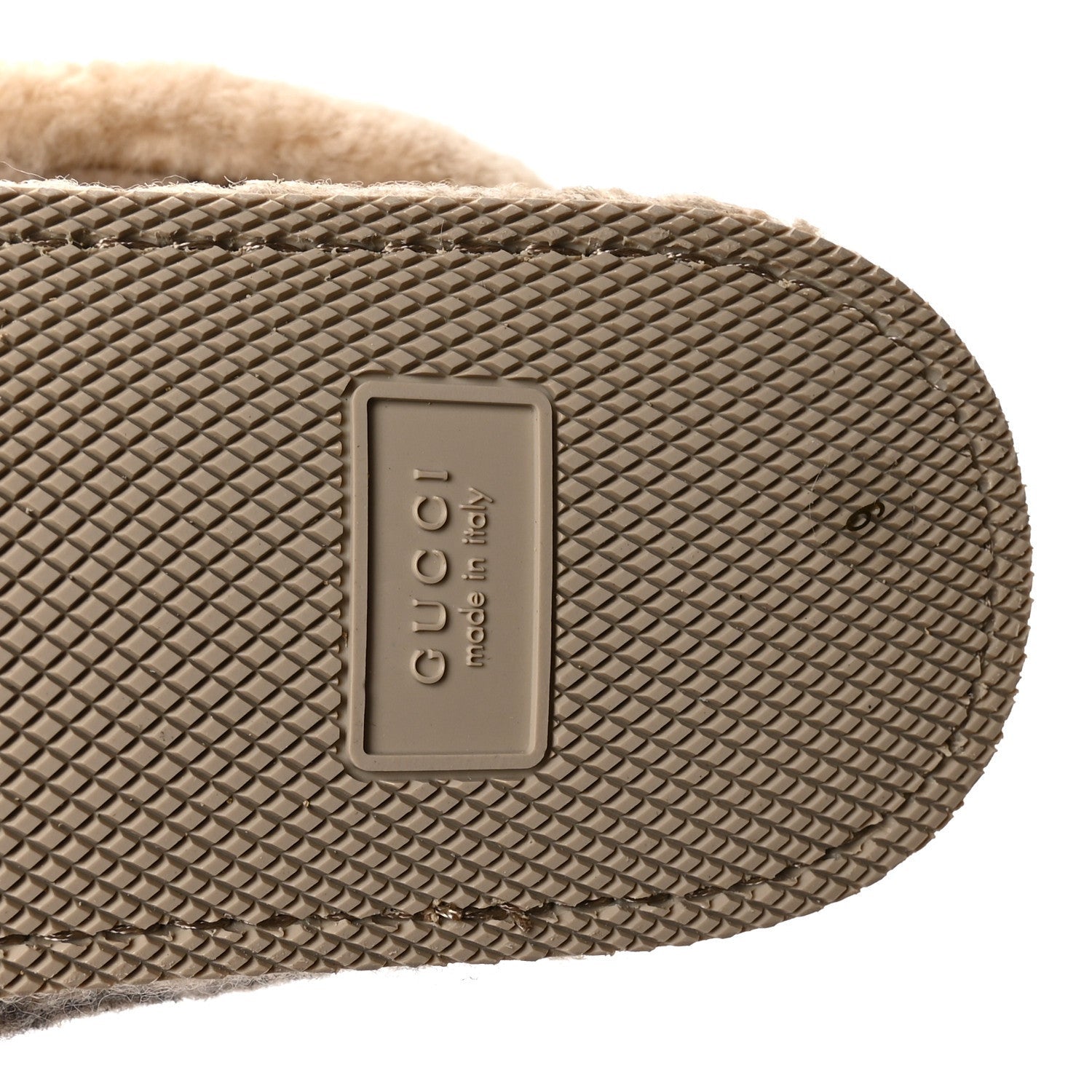 Gucci Covered Wool GG Monogram Mens Fria Horsebit Ankle Boots 9 Beige Ebony Butterscotch 7 of 7