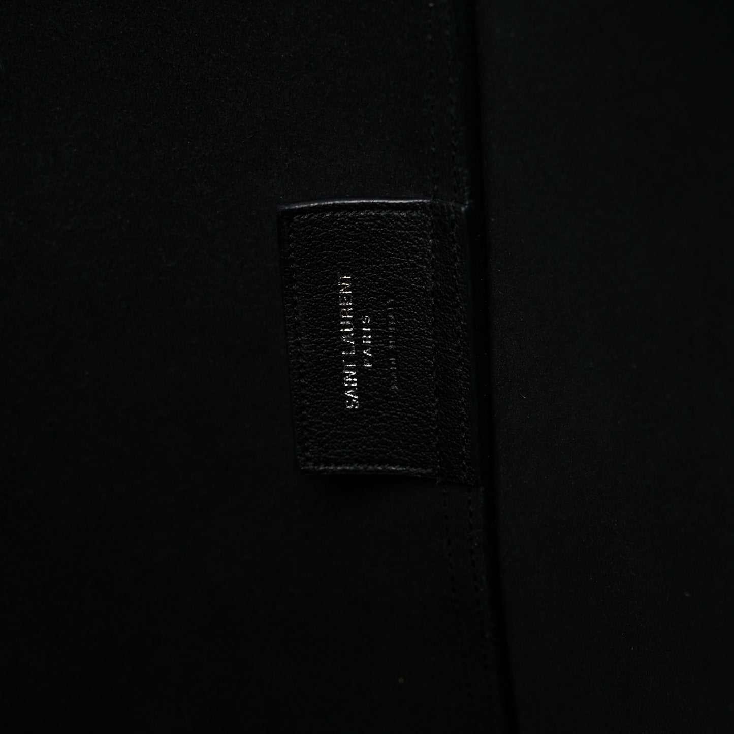 Calfskin Large Fringe Shopping Tote Black