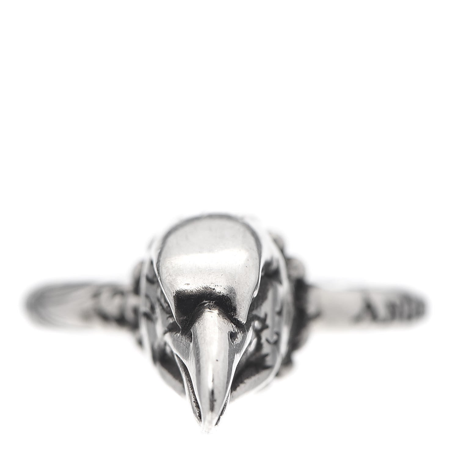 Gucci Sterling Silver Anger Forest Eagle Head Ring 53 6.5 3 of 6