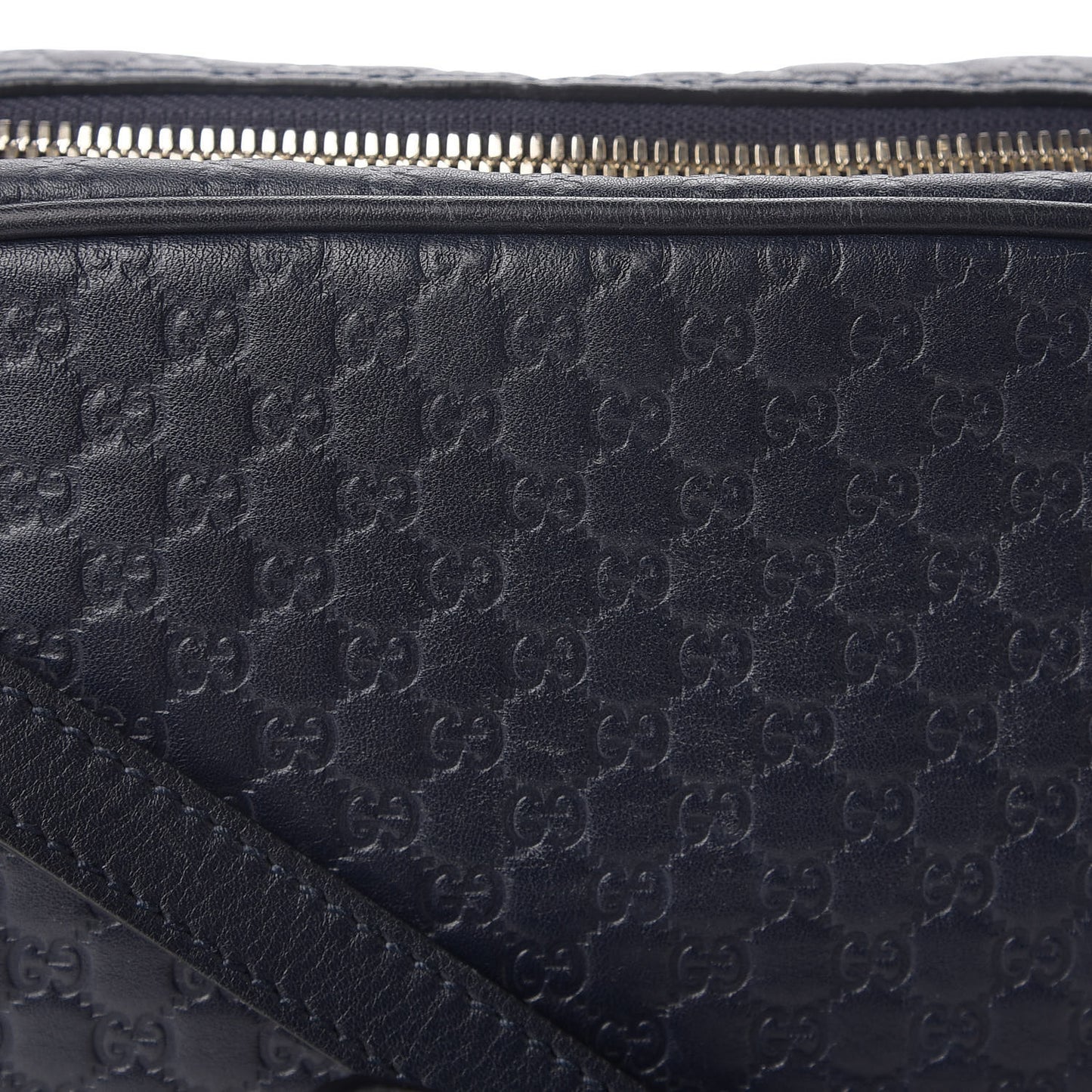 Soft Microguccissima Mini Bree Messenger Bag Blue