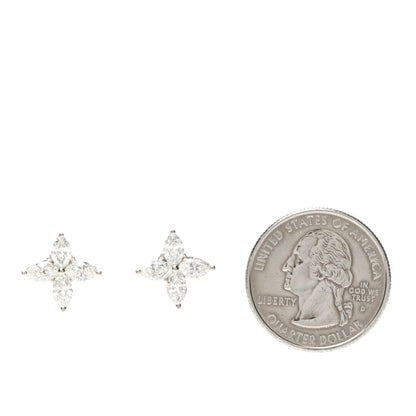 Tiffany Platinum Diamond Large Victoria Earrings 2 of 4