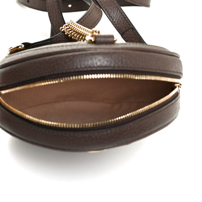 Gucci GG Supreme Monogram Web Mini Ophidia Round Backpack Brown 4 of 8