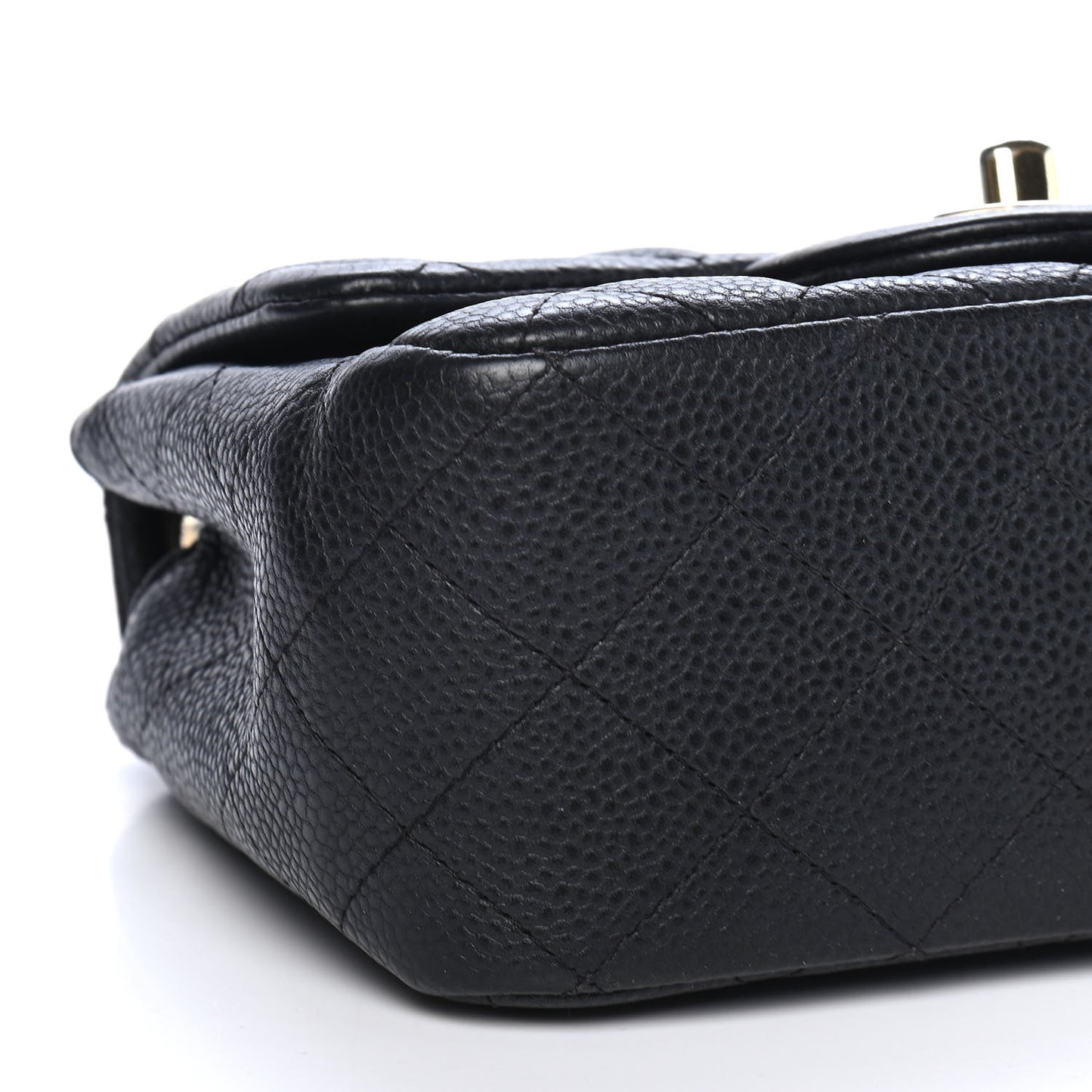 Caviar Quilted Mini Square Flap Black