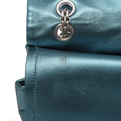 Chanel Metallic Calfskin Quilted 2.55 Reissue 227 Flap Turquoise 9 of 14