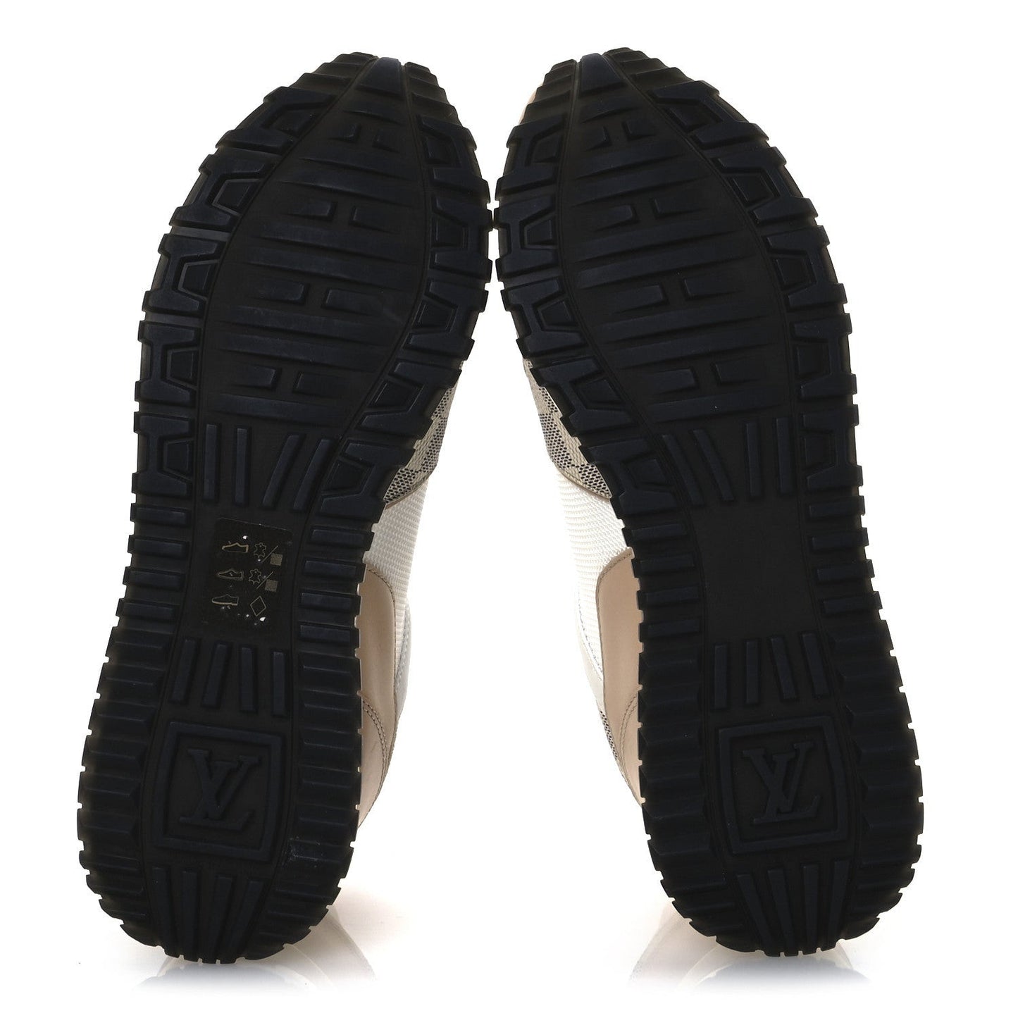 Calfskin Damier Azur Run Away Sneakers White
