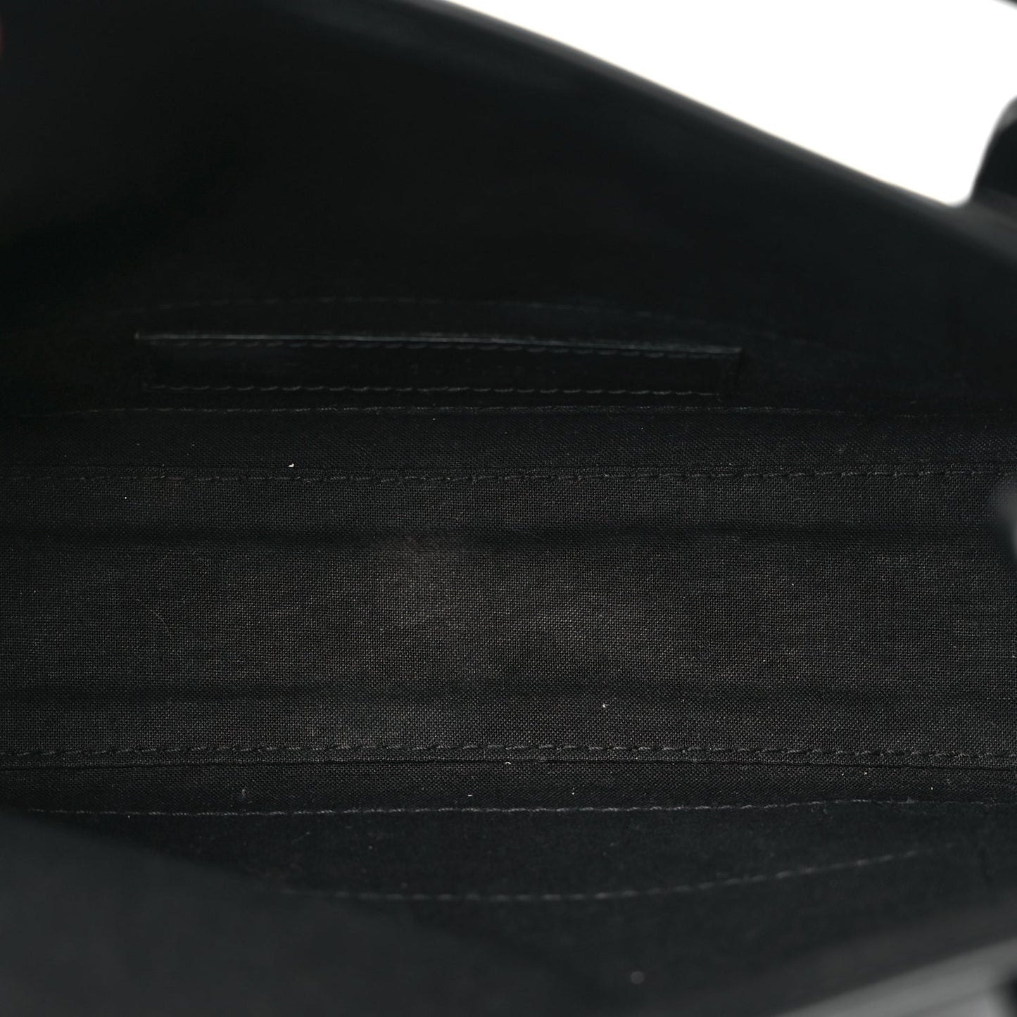 Cotton Canvas Calfskin Navy Cabas XS Black