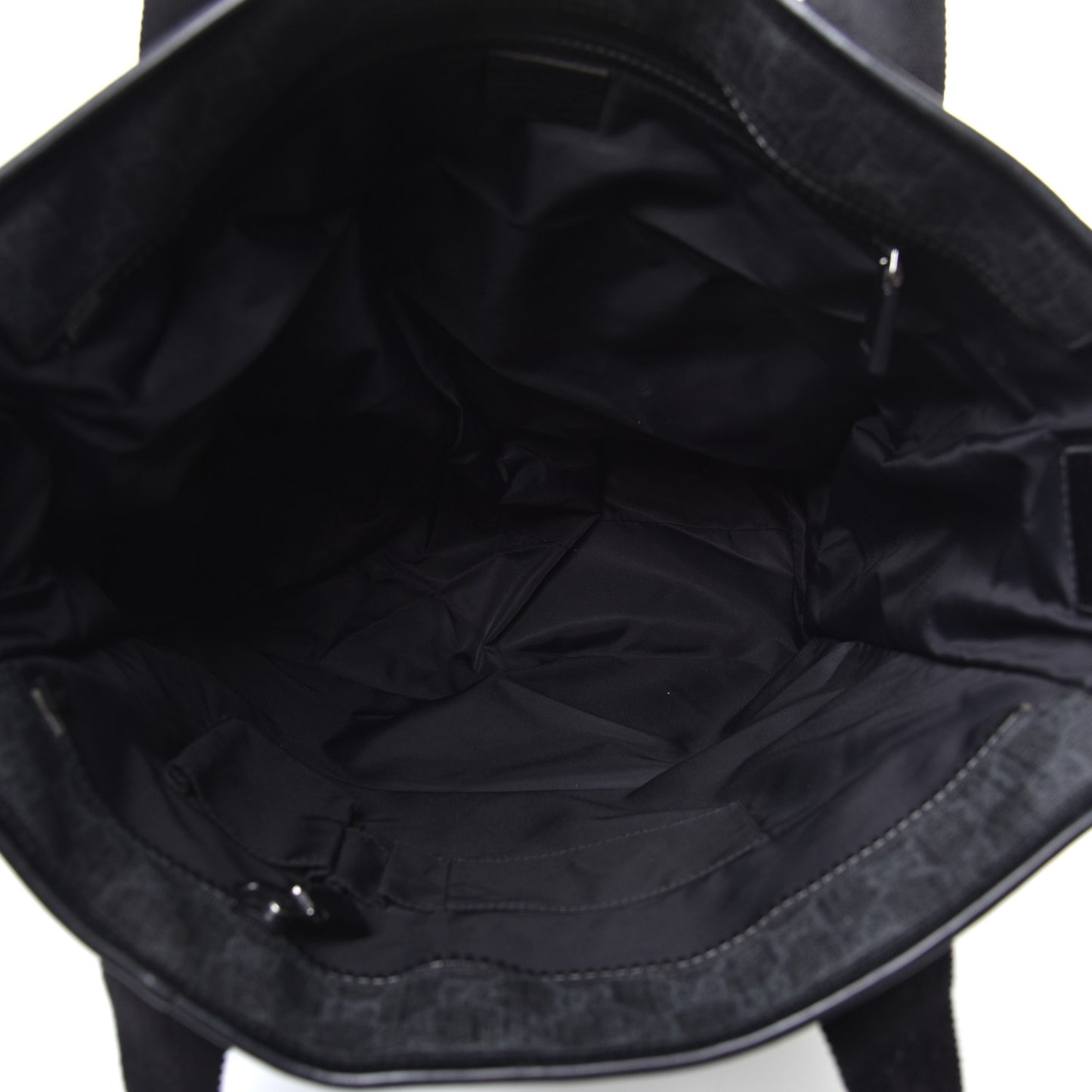 GG Supreme Monogram Web Handle Vertical Tote Black Grey