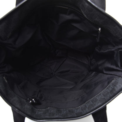 Gucci GG Supreme Monogram Web Handle Vertical Tote Black Grey 5 of 10