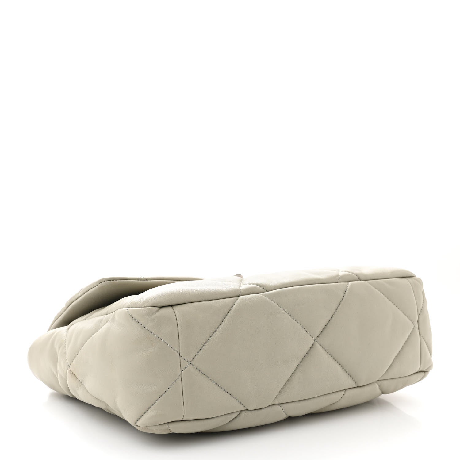 Chanel Lambskin Quilted Large Chanel 19 Flap Grey 4 of 12