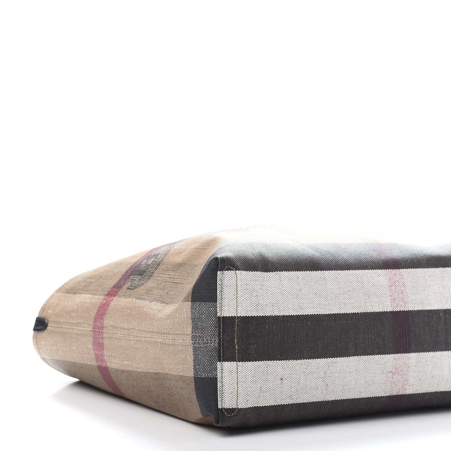 Burberry Coated Canvas Mega Check Medium Doodle Tote Black 6 of 12