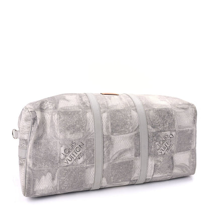 Louis Vuitton Damier Salt Keepall Bandouliere 50 Stone Grey 3 of 7