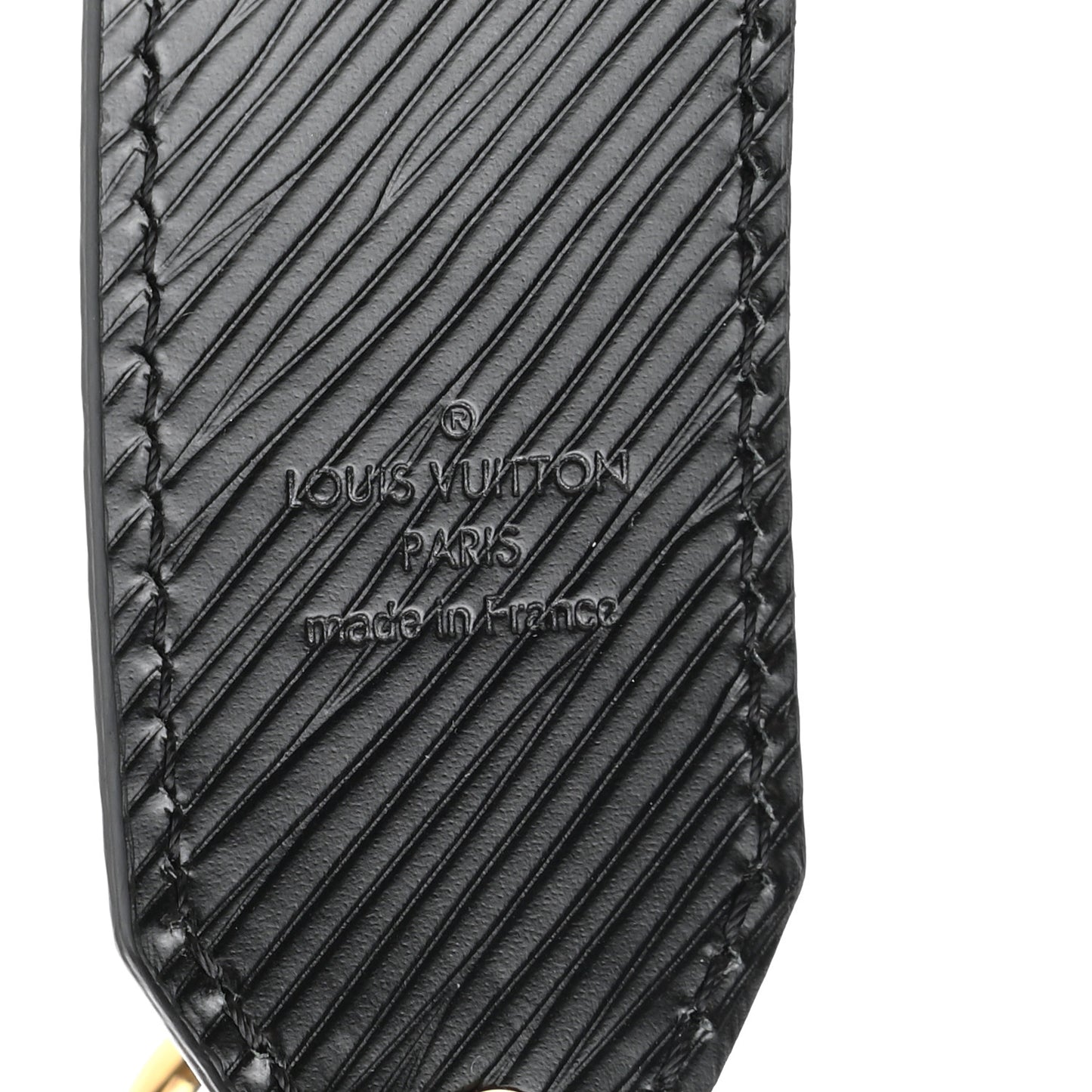 Epi Bead Embroidery Print Bandouliere Shoulder Strap Black