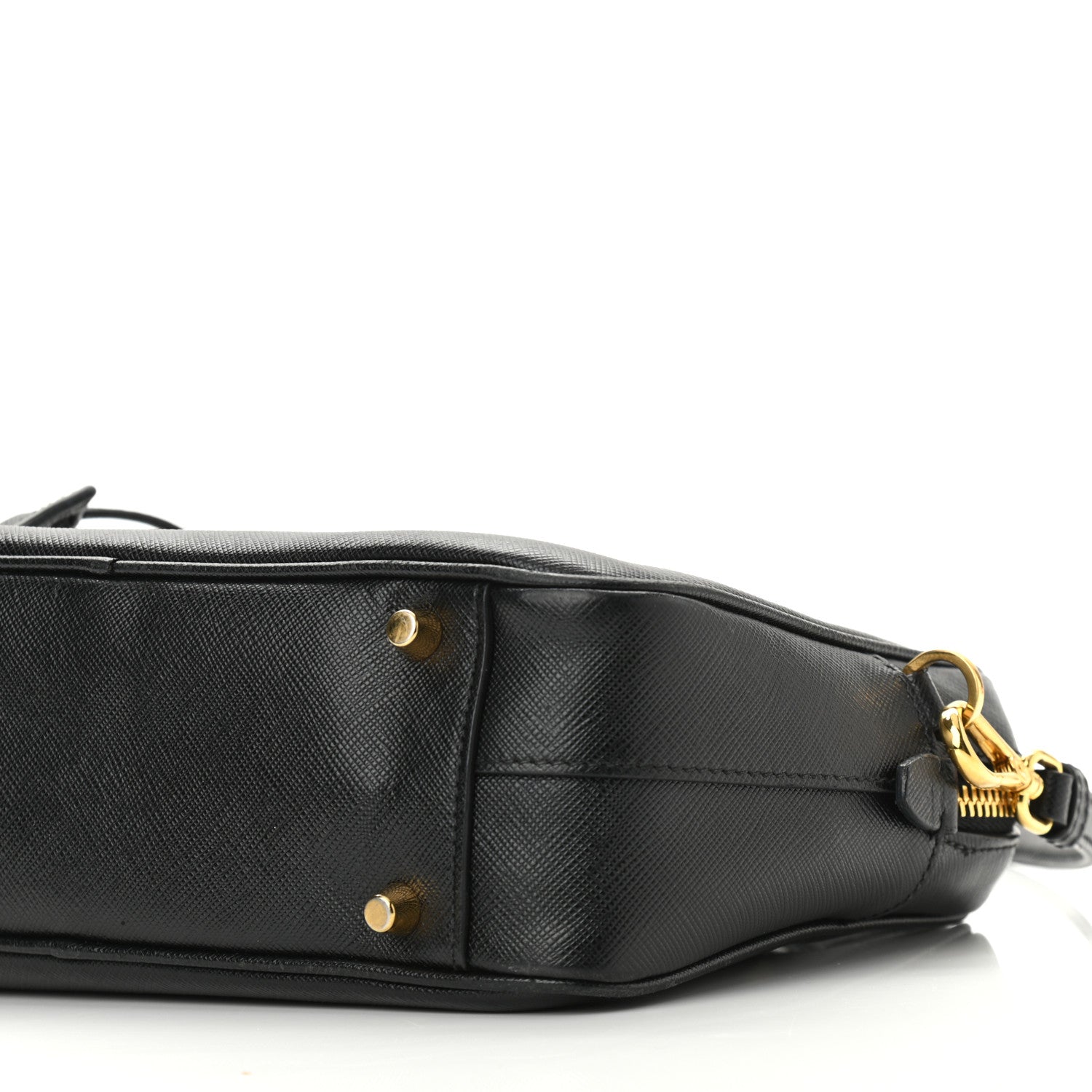 Prada Saffiano Lux Petite Bowler Black 9 of 10
