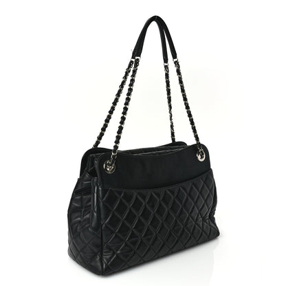 Chanel Lambskin Quilted  7 Tote Black 2 of 9