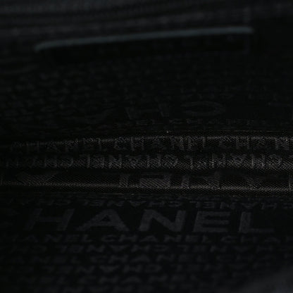 Chanel Grosgrain Fabric Quilted Coco Crest Single Flap  Black 4 of 9