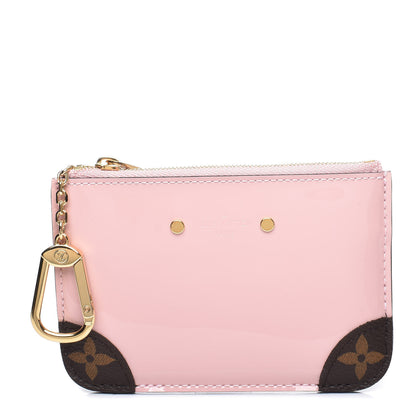 Louis Vuitton Patent Miroir Venice Key Pouch Rose Ballerine 1 of 9