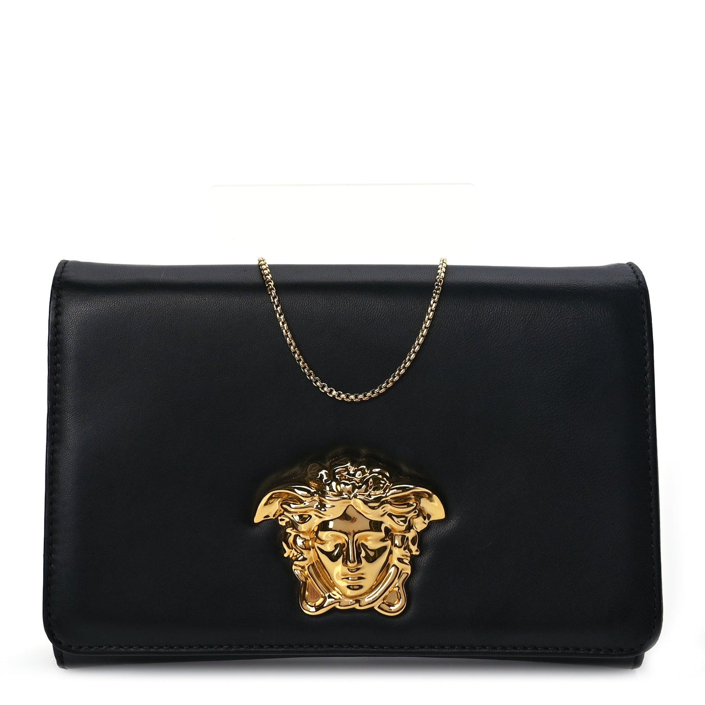 Vitello Palazzo Medusa Evening Clutch Black